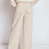 Relaxed Wide Leg Jeans Ecru Relaxed Wide Leg Jeans Ecru