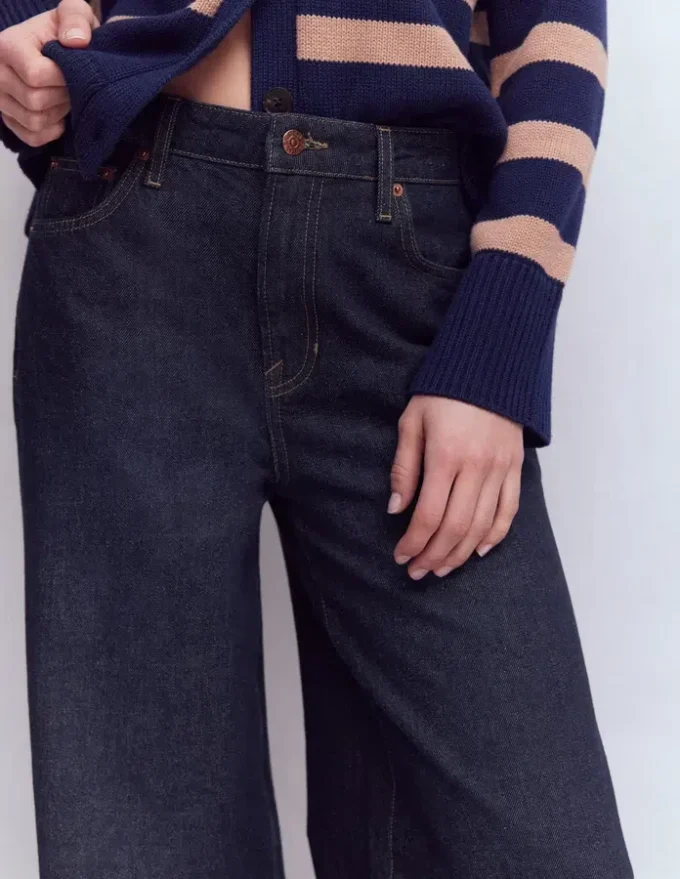 Relaxed Wide Leg Jeans Indigo Relaxed Wide Leg Jeans Indigo