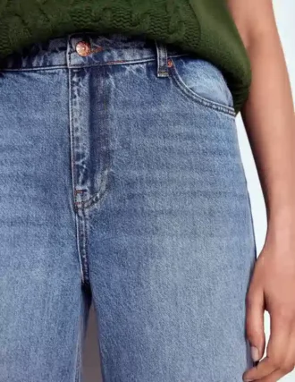 Relaxed Wide Leg Jeans Mid Vintage
