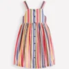 Remy Button Through Dress Pink/ Green Multistripe