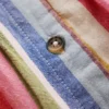 Remy Button Through Dress Pink/ Green Multistripe