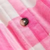 Remy Button Through Dress Pink Punch Gingham