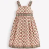 Remy Button Through Dress Woodblock Print