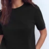 Ren Cotton Crew Neck T-shirt Black Ren Cotton Crew Neck T-shirt Black