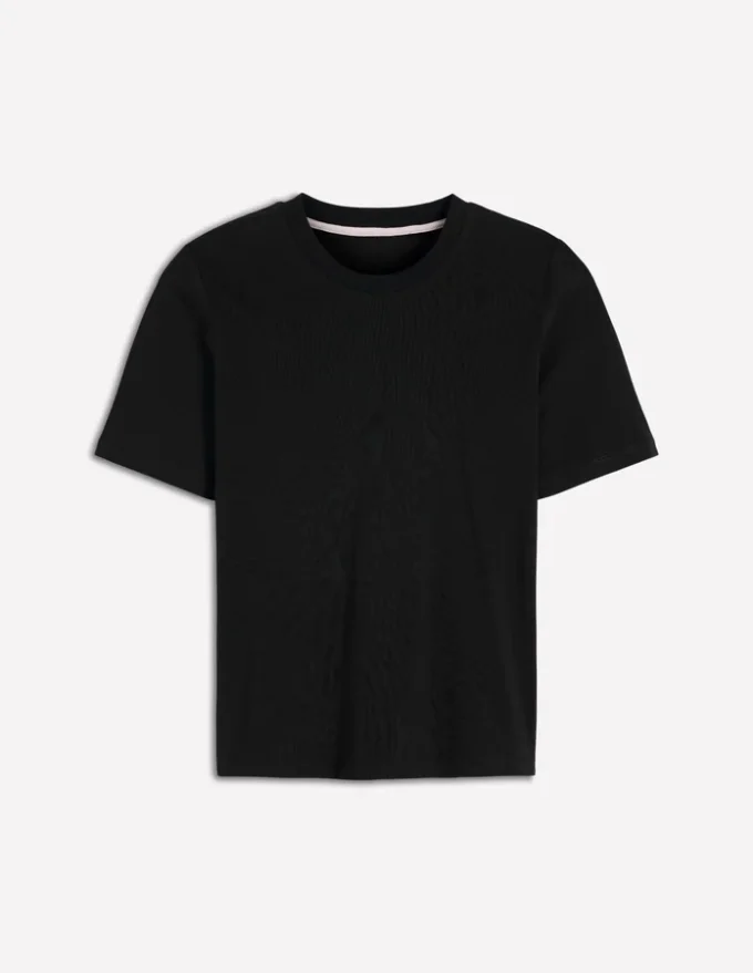 Ren Cotton Crew Neck T-shirt Black Ren Cotton Crew Neck T-shirt Black