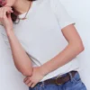 Ren Cotton Crew Neck T-shirt White Ren Cotton Crew Neck T-shirt White