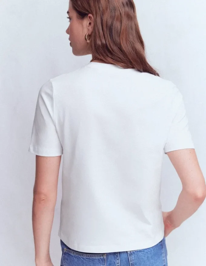 Ren Cotton Crew Neck T-shirt White Ren Cotton Crew Neck T-shirt White