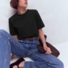 Ren Relaxed Cotton T-shirt Black Ren Relaxed Cotton T-shirt Black