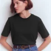 Ren Relaxed Cotton T-shirt Black Ren Relaxed Cotton T-shirt Black