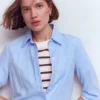 Ren Relaxed Cotton T-shirt Brown and Ivory Stripe Ren Relaxed Cotton T-shirt Brown and Ivory Stripe