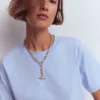 Ren Relaxed Cotton T-shirt Brunnera Blue Ren Relaxed Cotton T-shirt Brunnera Blue
