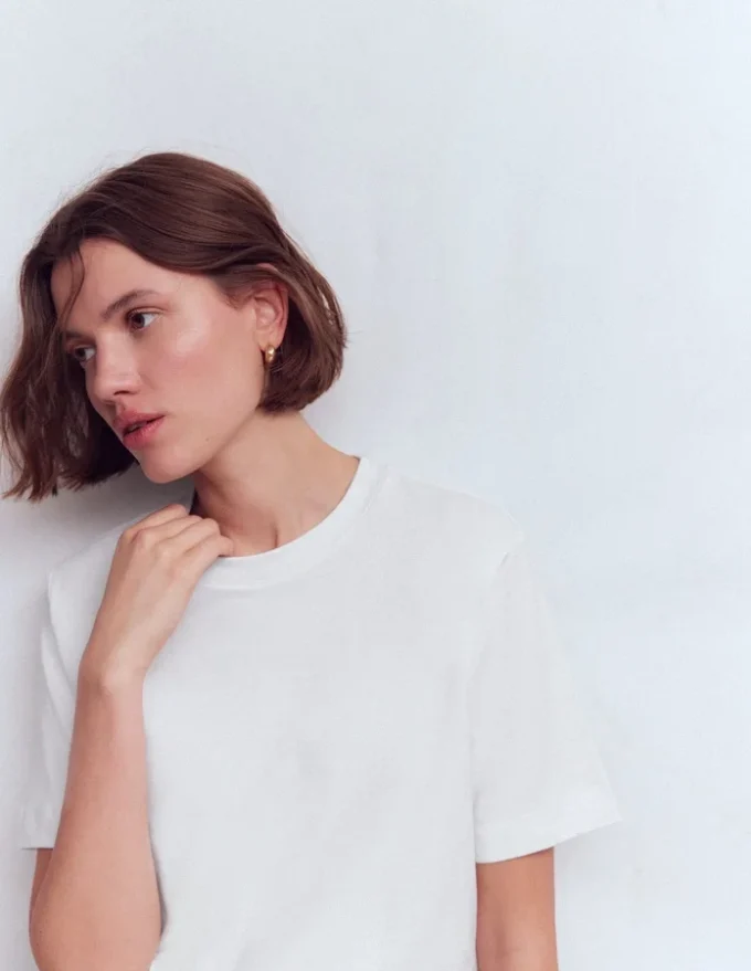 Ren Relaxed Cotton T-shirt White Ren Relaxed Cotton T-shirt White