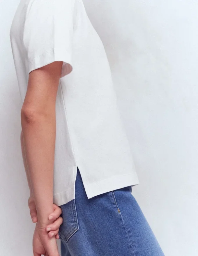 Ren Relaxed Cotton T-shirt White Ren Relaxed Cotton T-shirt White