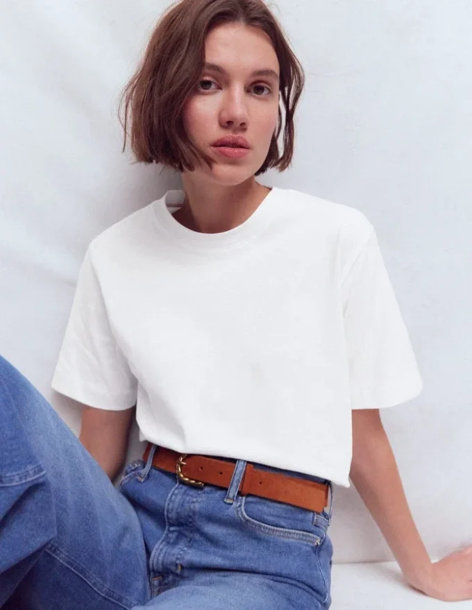 Ren Relaxed Cotton T-shirt White Ren Relaxed Cotton T-shirt White