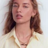 Resin Interest T-bar Necklace Classic Tort Resin Interest T-bar Necklace Classic Tort