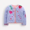 Reversible Quilted Jacket Blue Embroidery Reversible Quilted Jacket Blue Embroidery