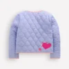 Reversible Quilted Jacket Blue Embroidery Reversible Quilted Jacket Blue Embroidery