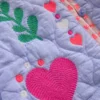 Reversible Quilted Jacket Blue Embroidery Reversible Quilted Jacket Blue Embroidery