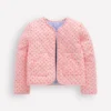 Reversible Quilted Jacket Blue Embroidery Reversible Quilted Jacket Blue Embroidery