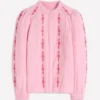 Rhea Trim Doublecloth Top Formica Pink Embroidery Rhea Trim Doublecloth Top Formica Pink Embroidery