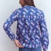 Rhea Trim Insert Cotton Top Blue, Blossomy Sprig