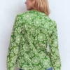 Rhea Trim Insert Cotton Top Green, Decorative Blossom