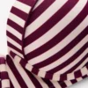 Rhodes Cup Sized Bikini Top Chocberry, Ivory Stripe Rhodes Cup Sized Bikini Top Chocberry, Ivory Stripe