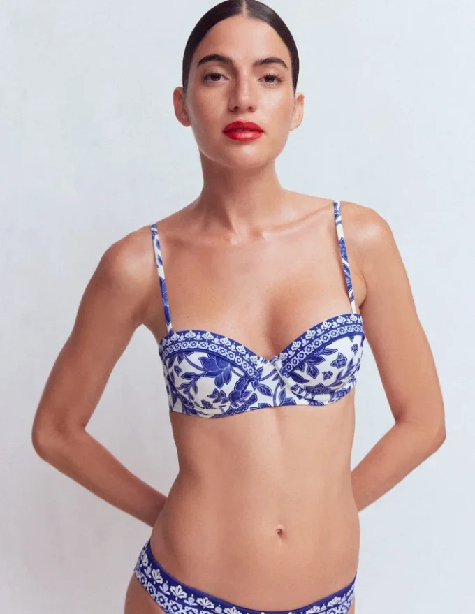 Rhodes Cup Sized Bikini Top Mazarine Blue, Tigers Paradise Rhodes Cup Sized Bikini Top Mazarine Blue, Tigers Paradise