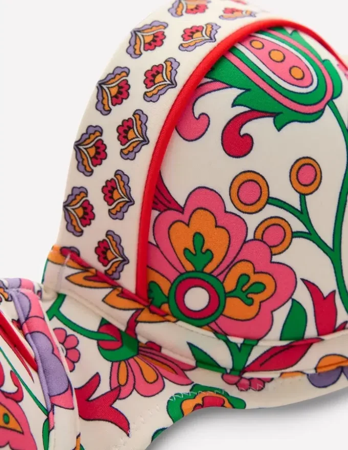Rhodes Cup Sized Bikini Top Multi, Oriental Paradise Rhodes Cup Sized Bikini Top Multi, Oriental Paradise