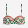 Rhodes Cup Sized Bikini Top Multi, Ornamental Stamp Rhodes Cup Sized Bikini Top Multi, Ornamental Stamp
