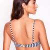 Rhodes Cup Sized Bikini Top Navy, Ivory Stripe Rhodes Cup Sized Bikini Top Navy, Ivory Stripe