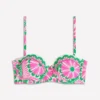Rhodes Cup Sized Bikini Top Pink, Euphoric Gardens Rhodes Cup Sized Bikini Top Pink, Euphoric Gardens