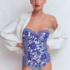 Rhodes Cup Sized Swimsuit Mazarine Blue, Paradise Rhodes Cup Sized Swimsuit Mazarine Blue, Paradise