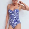 Rhodes Cup Sized Swimsuit Mazarine Blue, Paradise Rhodes Cup Sized Swimsuit Mazarine Blue, Paradise