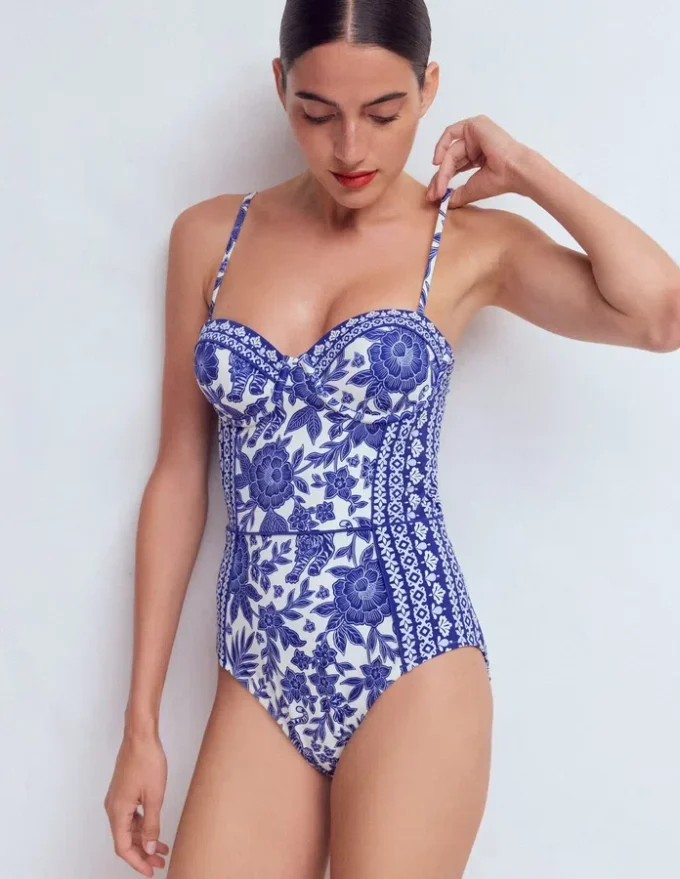 Rhodes Cup Sized Swimsuit Mazarine Blue, Paradise Rhodes Cup Sized Swimsuit Mazarine Blue, Paradise