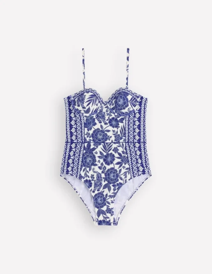 Rhodes Cup Sized Swimsuit Mazarine Blue, Paradise Rhodes Cup Sized Swimsuit Mazarine Blue, Paradise