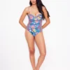 Rhodes Cup Sized Swimsuit Mazarine Blue, Tigers Paradise Rhodes Cup Sized Swimsuit Mazarine Blue, Tigers Paradise