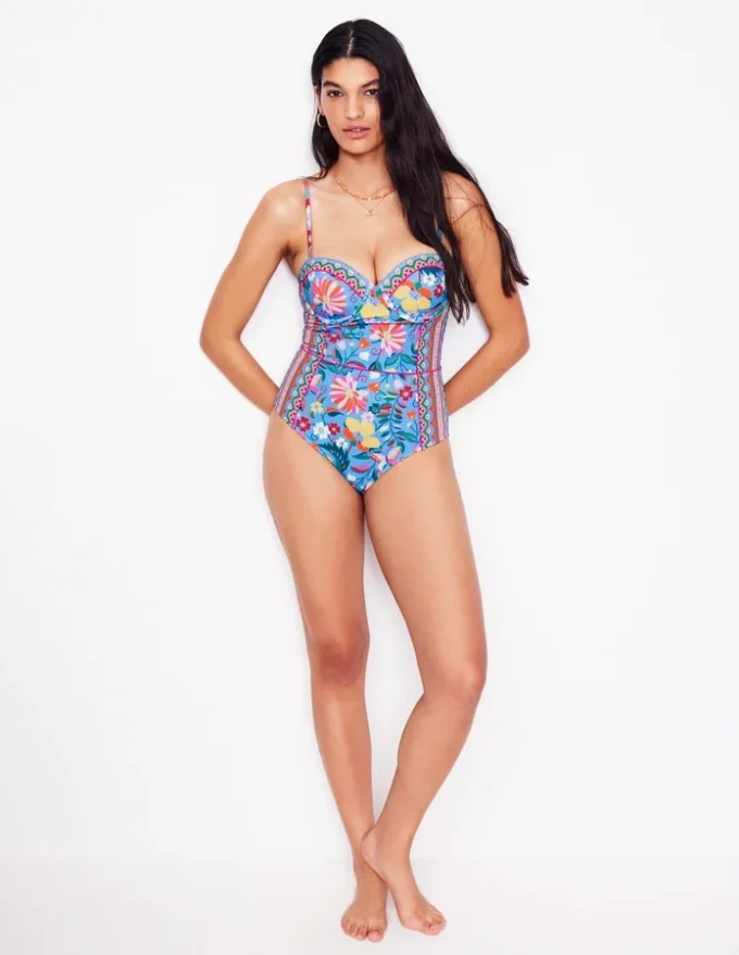 Rhodes Cup Sized Swimsuit Mazarine Blue, Tigers Paradise Rhodes Cup Sized Swimsuit Mazarine Blue, Tigers Paradise