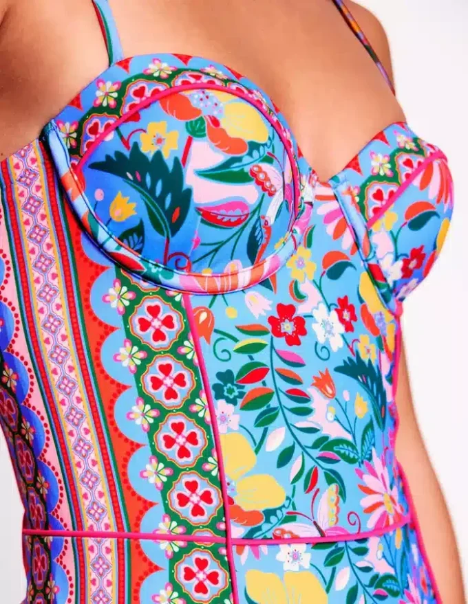 Rhodes Cup Sized Swimsuit Mazarine Blue, Tigers Paradise Rhodes Cup Sized Swimsuit Mazarine Blue, Tigers Paradise