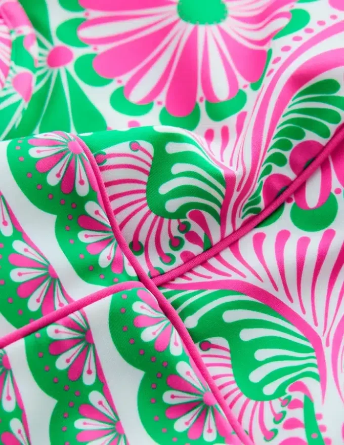 Rhodes Cup Sized Swimsuit Pink, Euphoric Gardens Rhodes Cup Sized Swimsuit Pink, Euphoric Gardens
