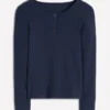Rib Henley Navy Rib Henley Navy