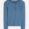Rib Henley Sailor Blue Rib Henley Sailor Blue