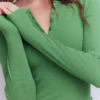 Rib Henley Willow Green Rib Henley Willow Green