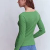 Rib Henley Willow Green Rib Henley Willow Green