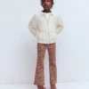 Ribbed Flared Leggings Leopard Ribbed Flared Leggings Leopard