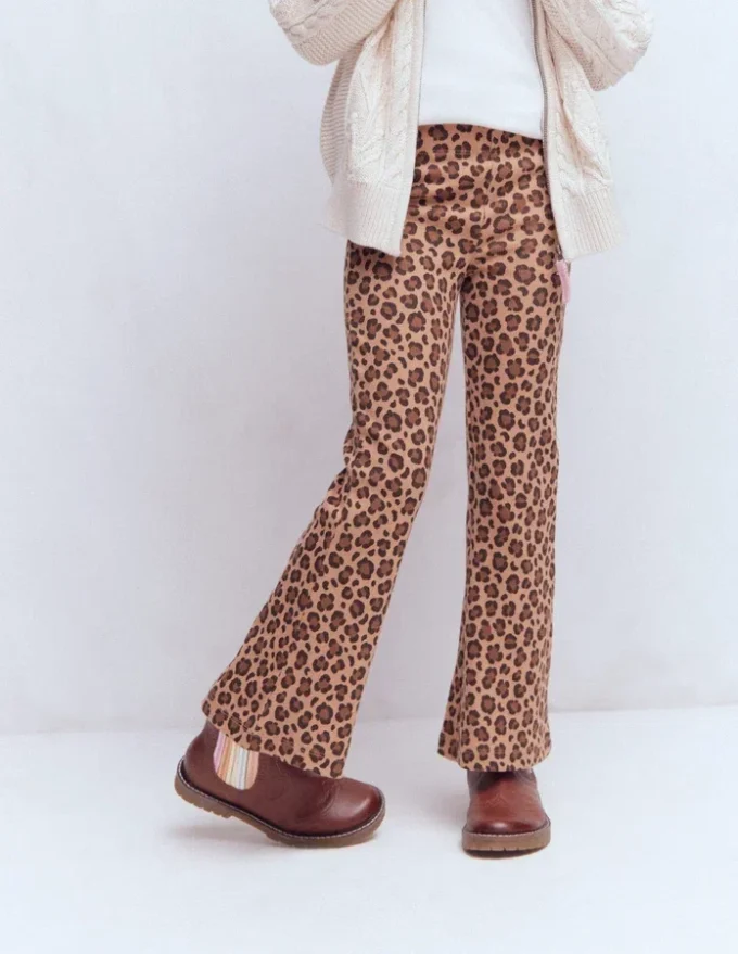 Ribbed Flared Leggings Leopard Ribbed Flared Leggings Leopard