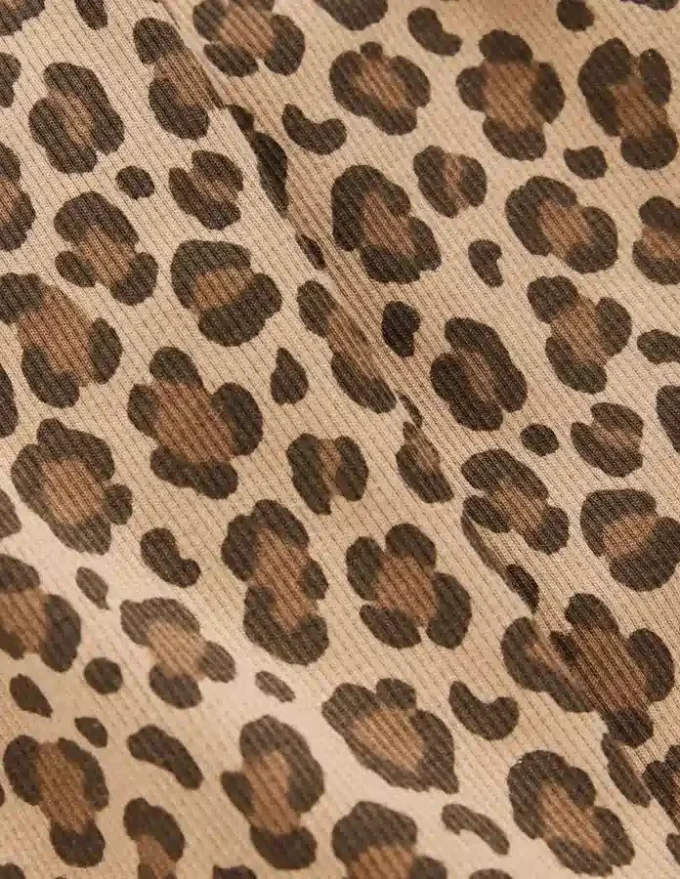 Ribbed Flared Leggings Leopard Ribbed Flared Leggings Leopard