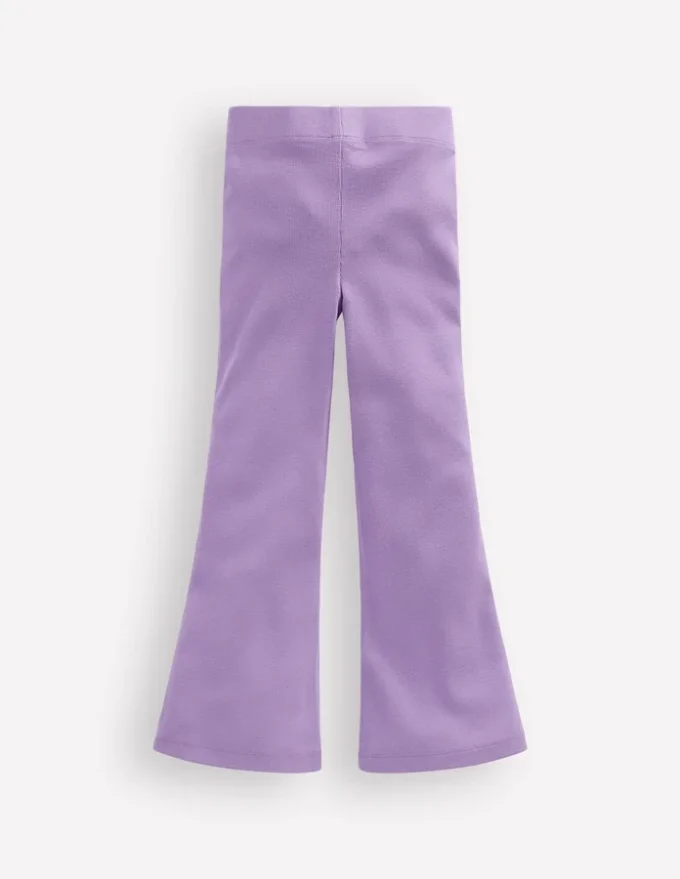Ribbed Flared Leggings Lilac Ribbed Flared Leggings Lilac