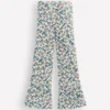 Ribbed Flared Leggings Soft Ivory Floral Ribbed Flared Leggings Soft Ivory Floral