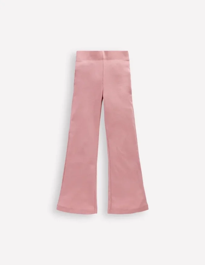 Ribbed Flared Leggings Vintage Pink